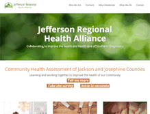 Tablet Screenshot of jeffersonregionalhealthalliance.org